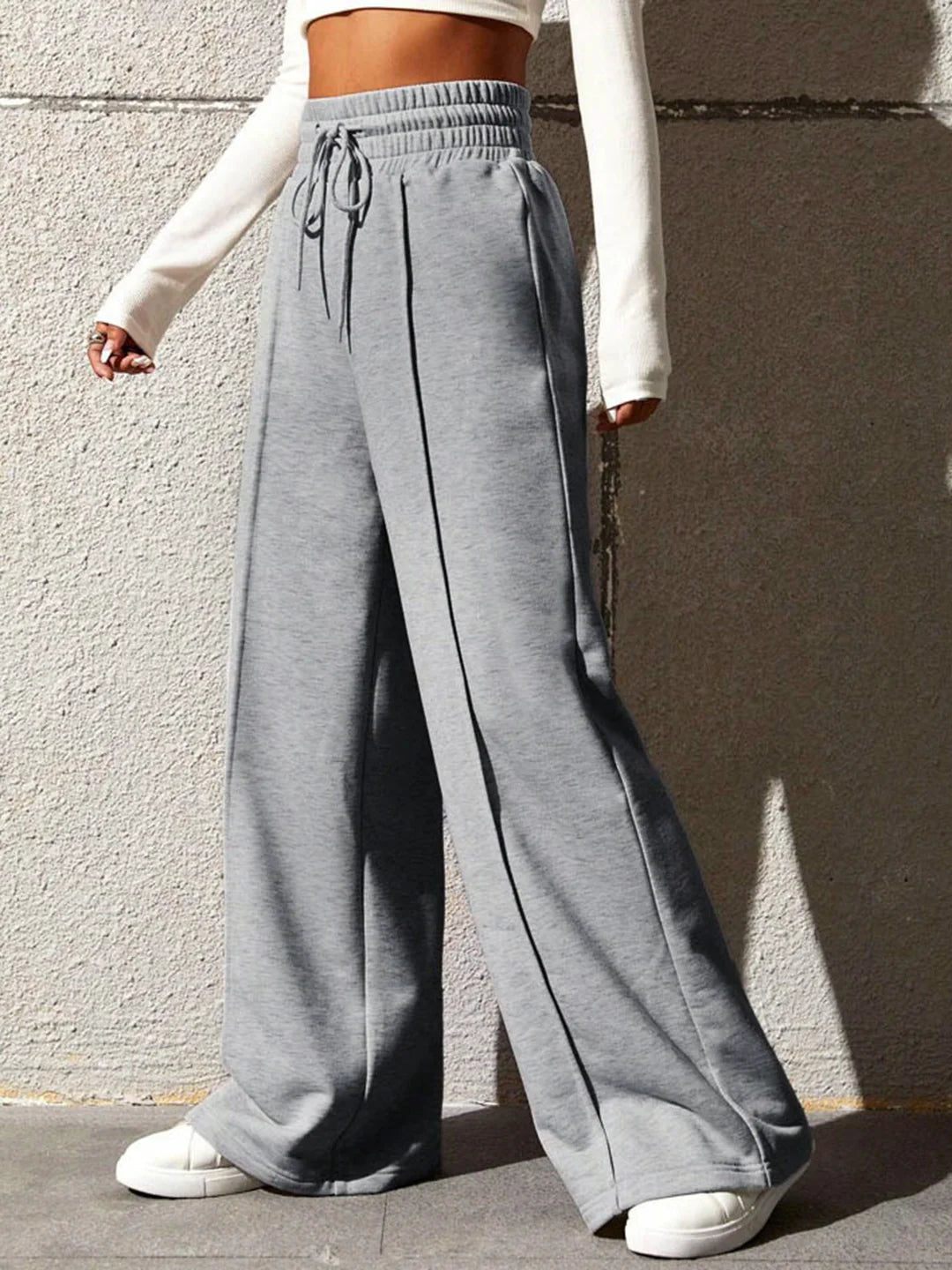 Casual and Chic City Walk Wide Leg Sweatpants - LA FEMME WANDERER