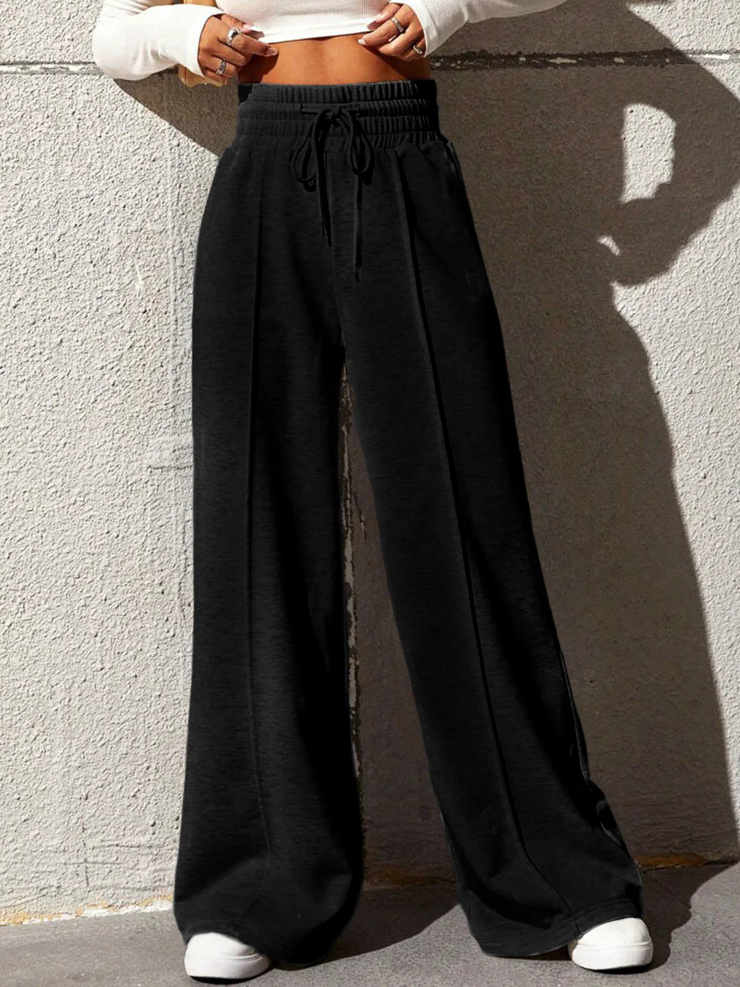 Casual and Chic City Walk Wide Leg Sweatpants - LA FEMME WANDERER