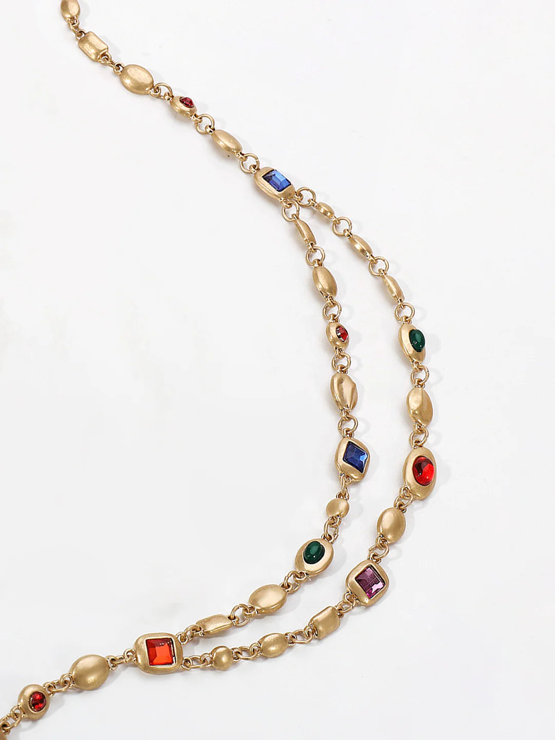 Double-Layer Colorful Beaded Necklace - LA FEMME WANDERER