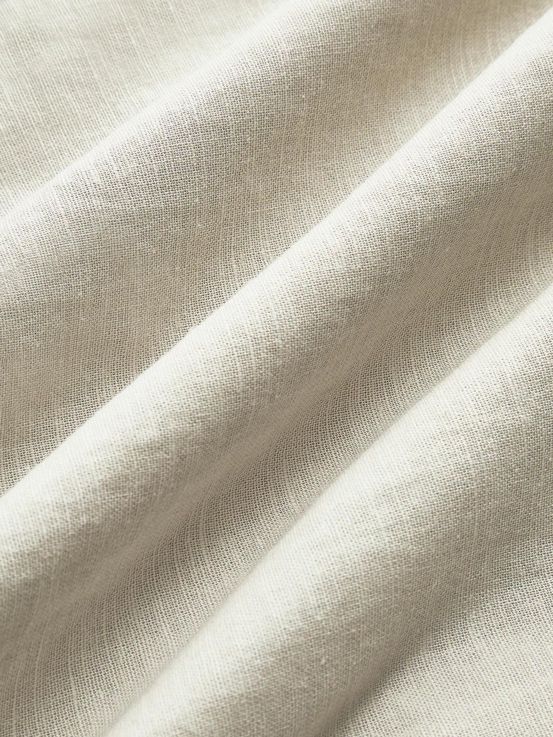 Cotton & Linen Pleated Cutout Long Dress | LA FEMME WANDERER Cotton & Linen Pleated Cutout Long Dress | LA FEMME WANDERER
