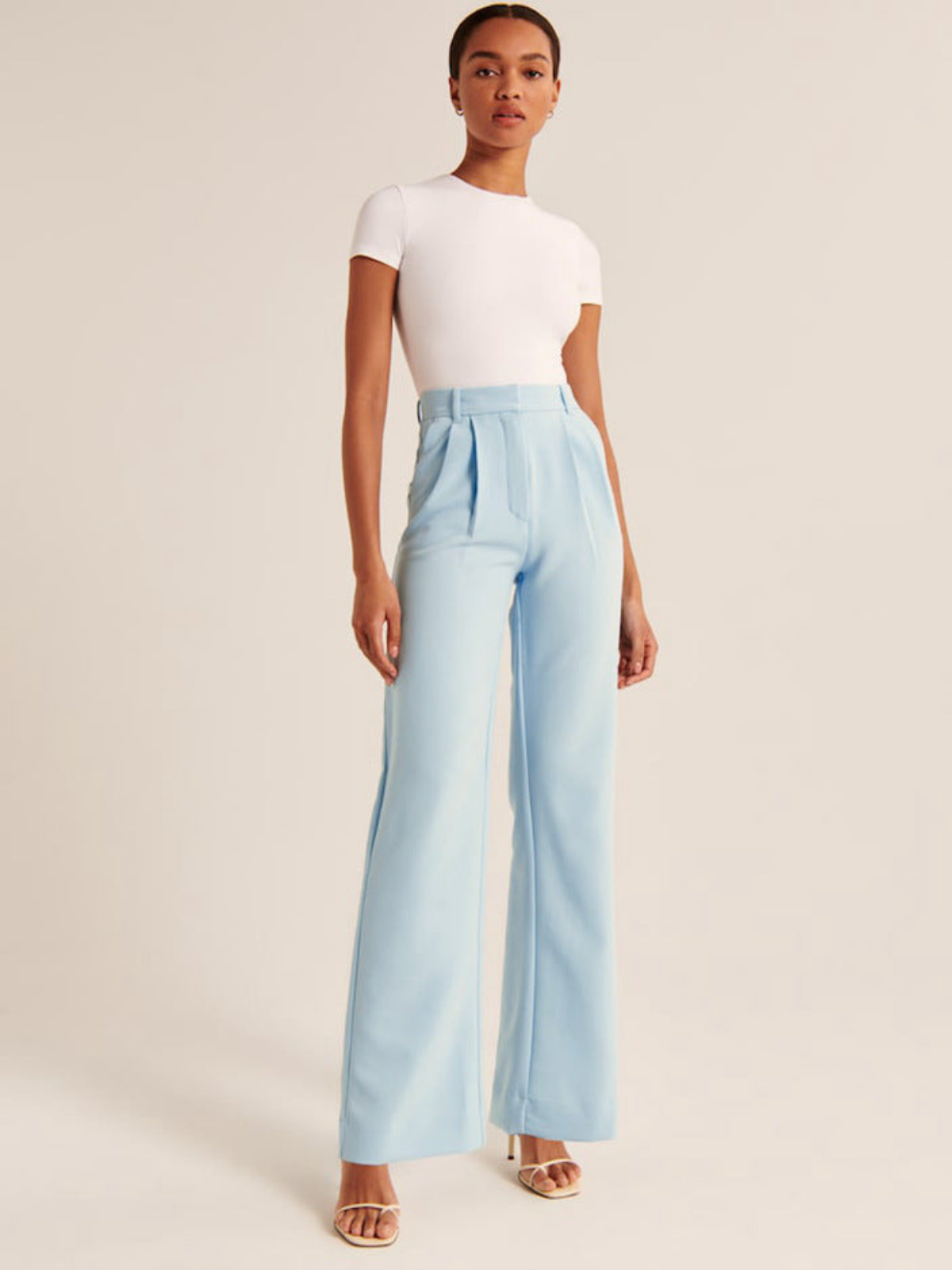 High Waist Wide-leg Casual Pants