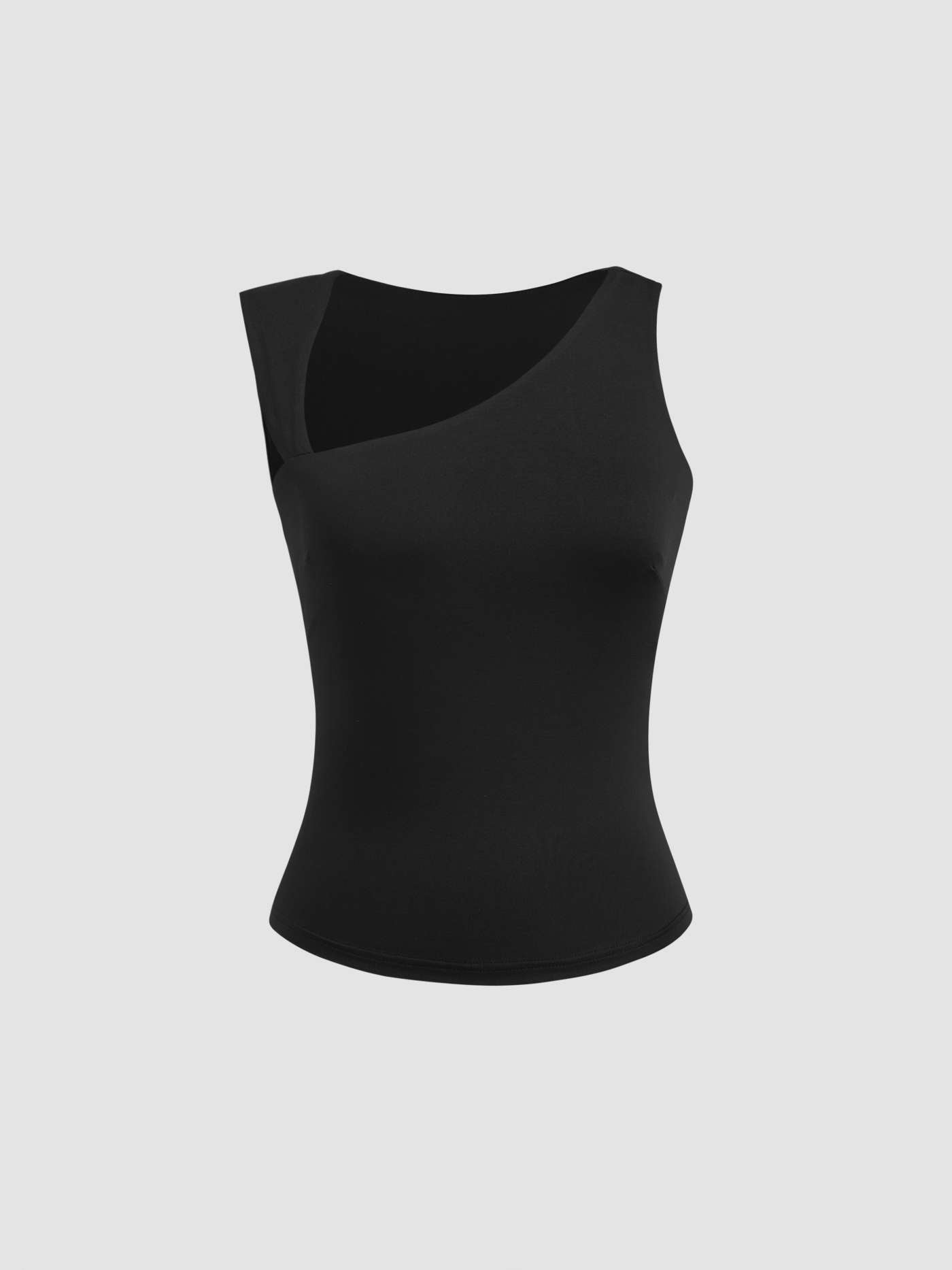 Casual & Chic Asymmetrical Neck Tank Top