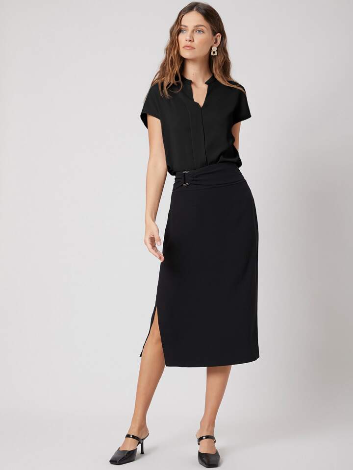 Elegant Style Batwing Sleeve Top