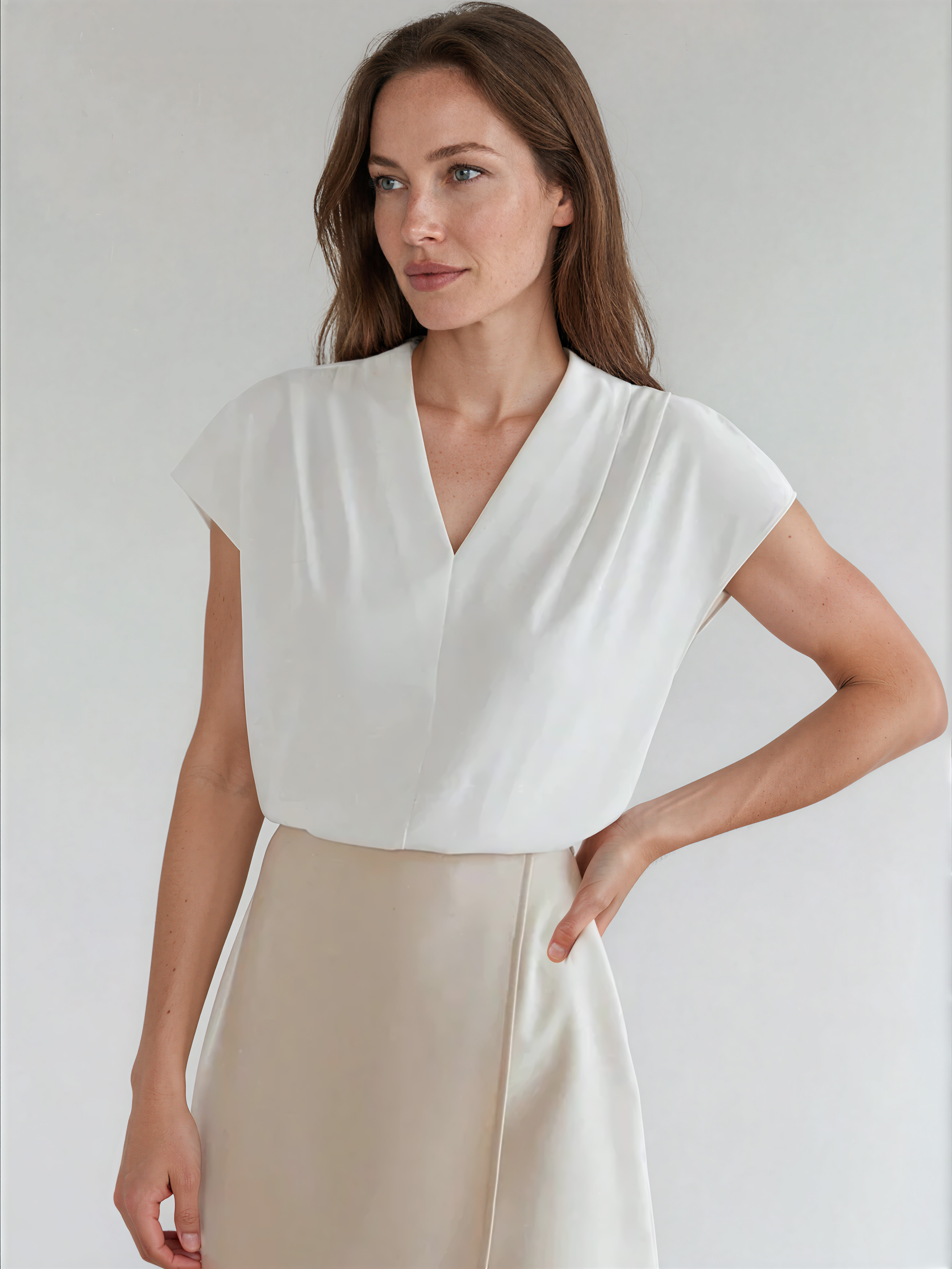 Luxe Line Relaxed Workwear Top