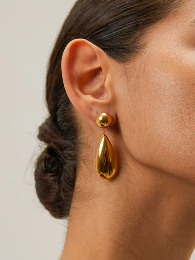 Stainless Steel Water Drop Earrings