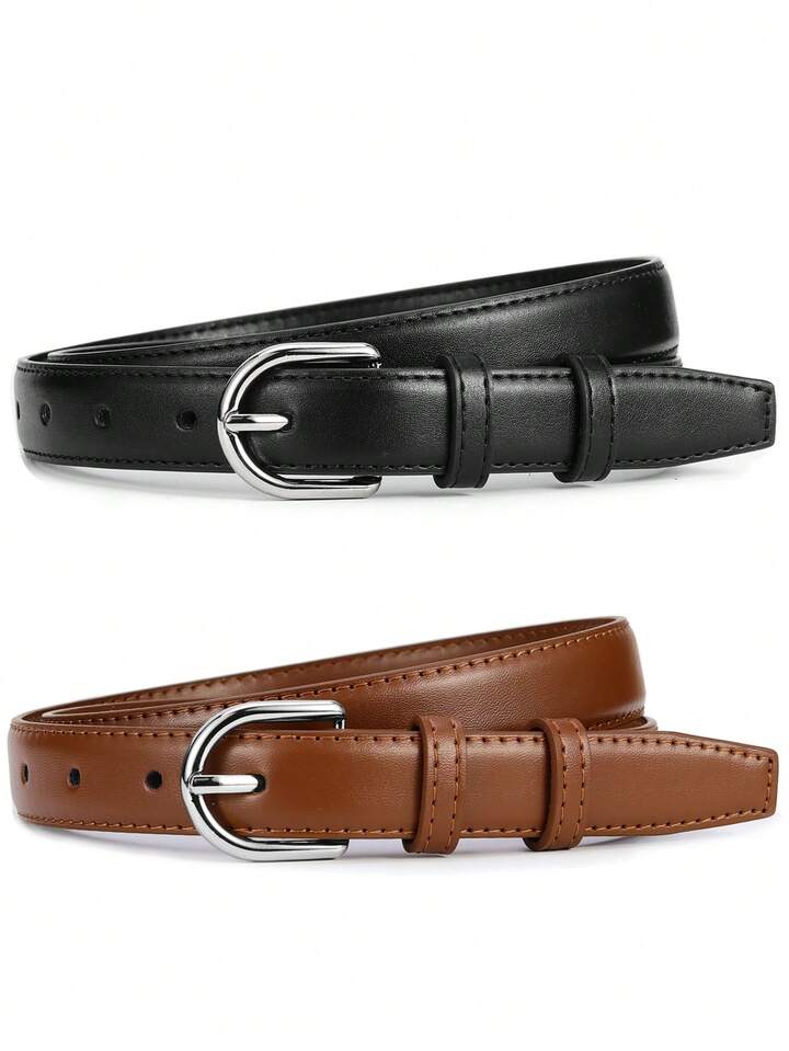 Silver Buckle Belt for Timeless Everyday Styling
