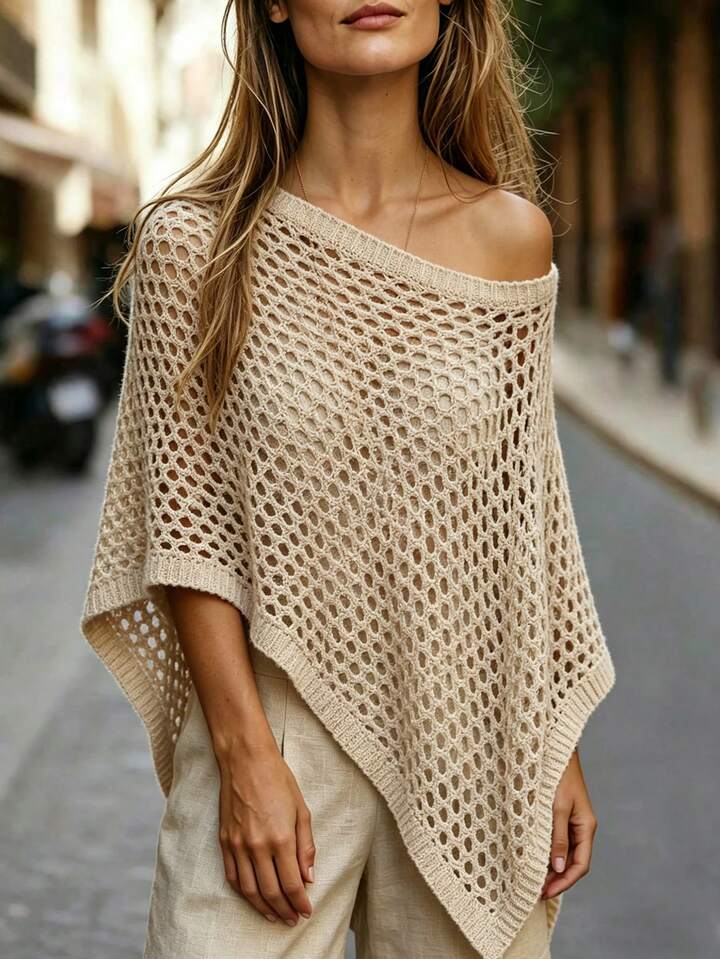 Lightweight Open Knit Cover-Up for Effortless Summer Style