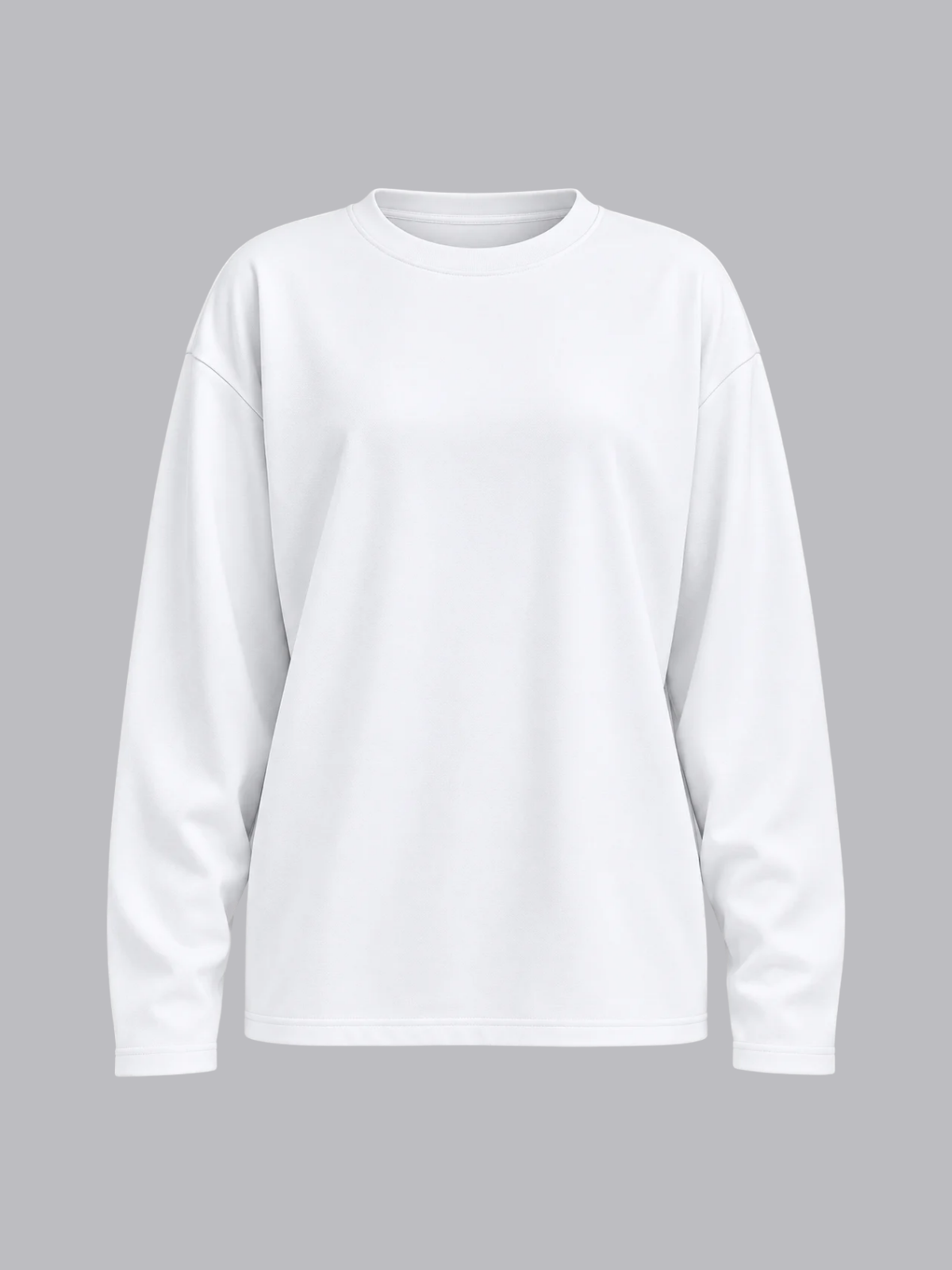Relaxed Long Sleeve Cotton Jersey Top
