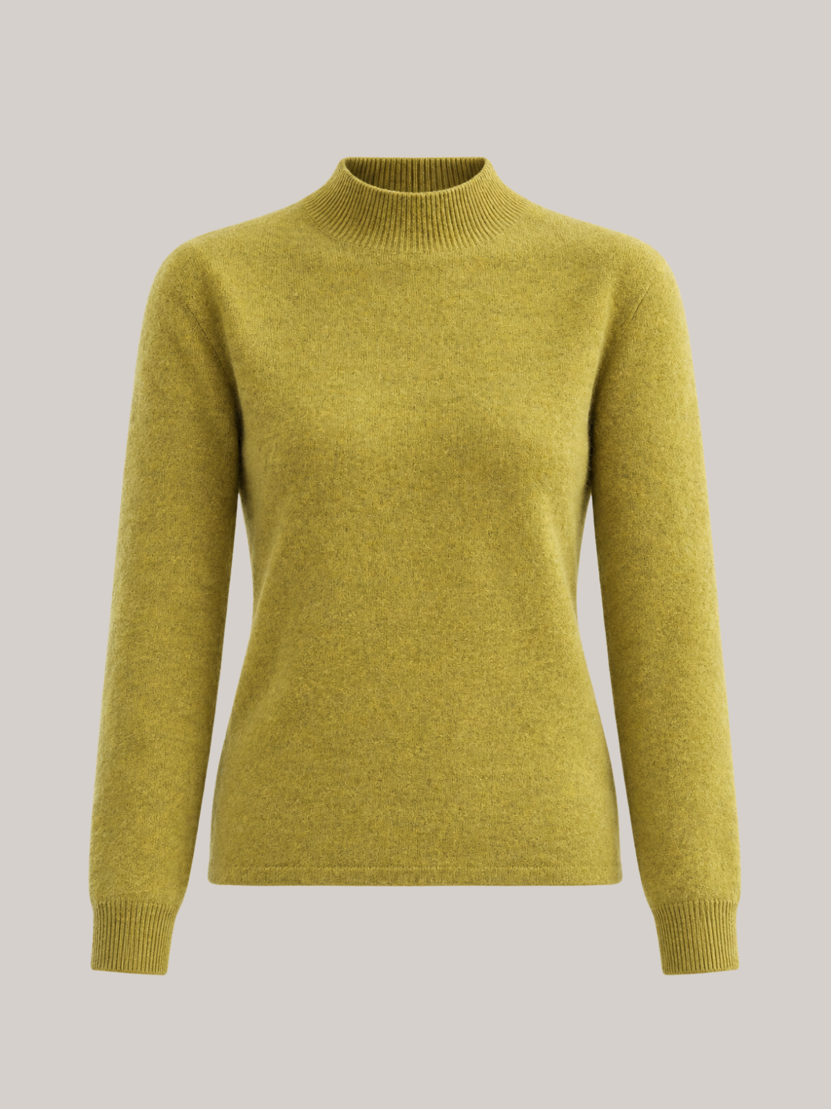 Women’s Wool Mock Neck Long Sleeve Sweater