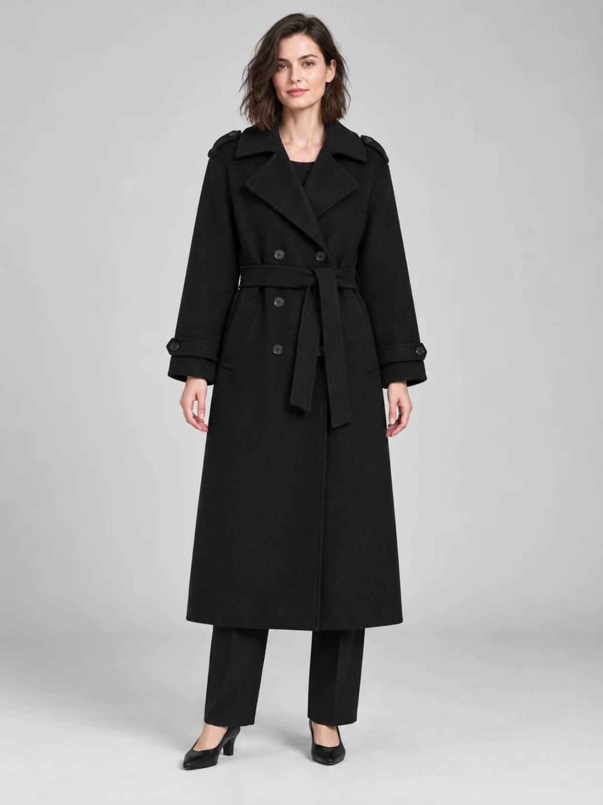 Double-Breasted Everyday Coat