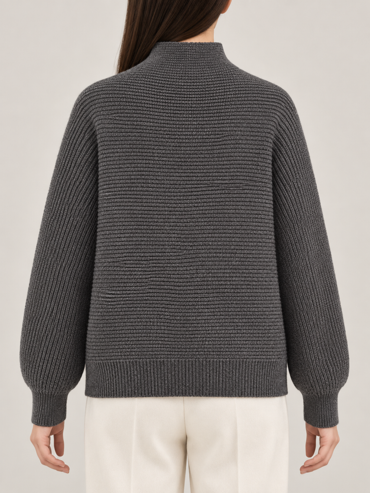 Colette High-Neck Knit Cardigan