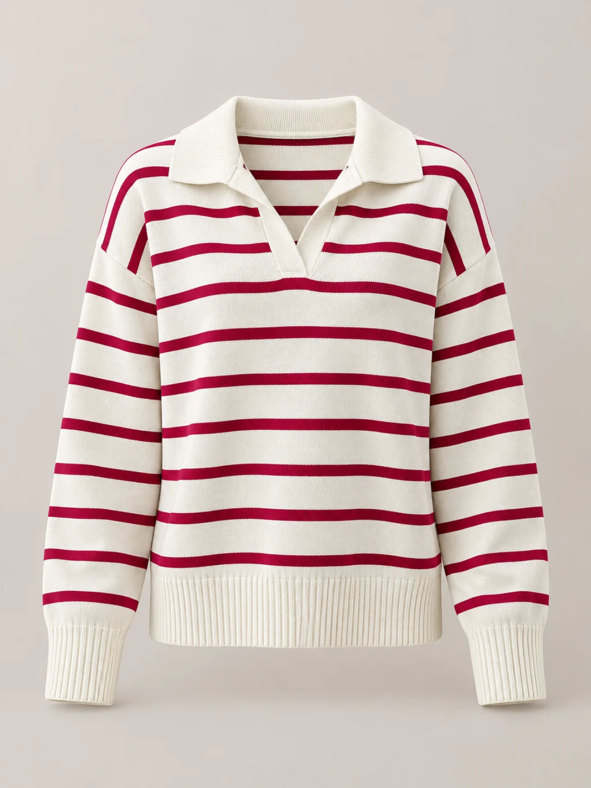 Margot Striped Collar Sweater